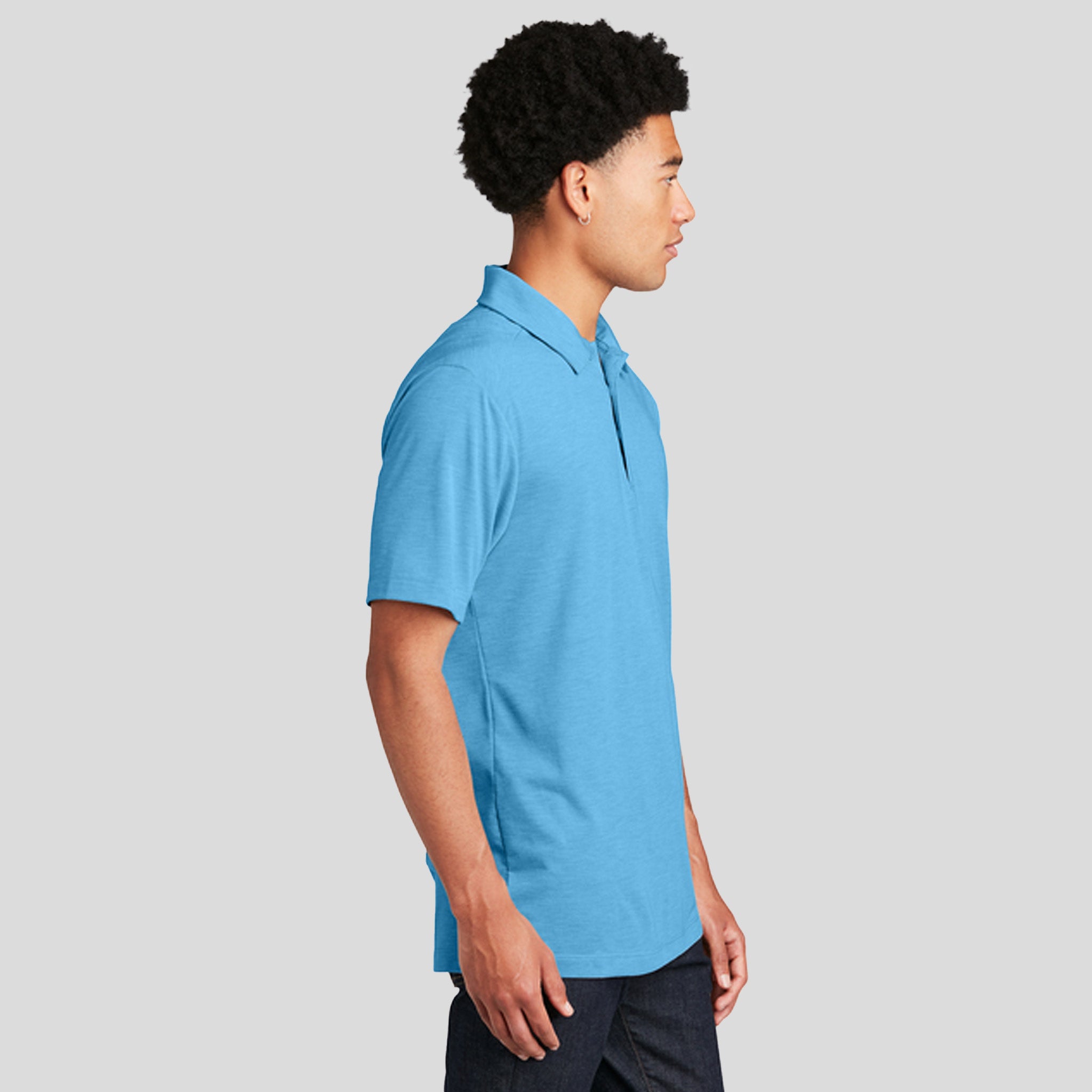 PosiCharge ® Tri-Blend Wicking Polo | Pond Blue Heather
