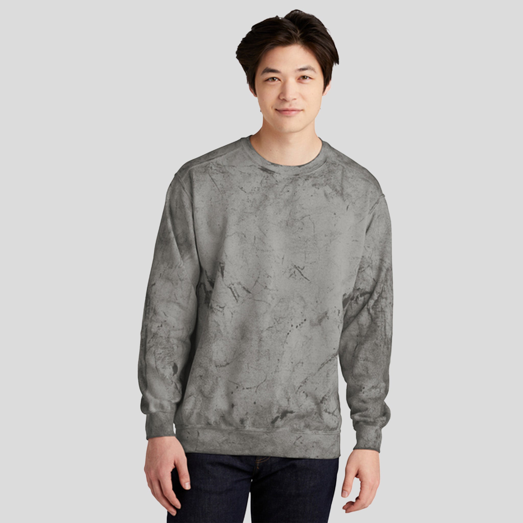 Color Blast Crewneck Sweatshirt | Smoke