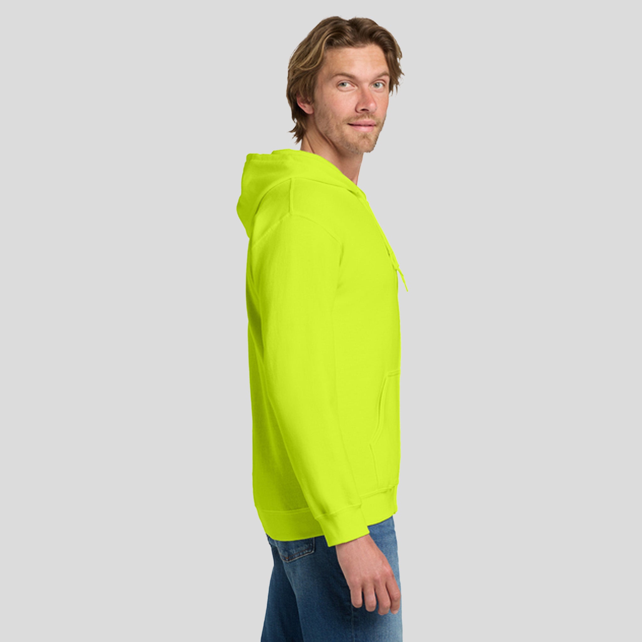 Heavy Blend™ Full-Zip Hooded Sweatshirt | Safety Green