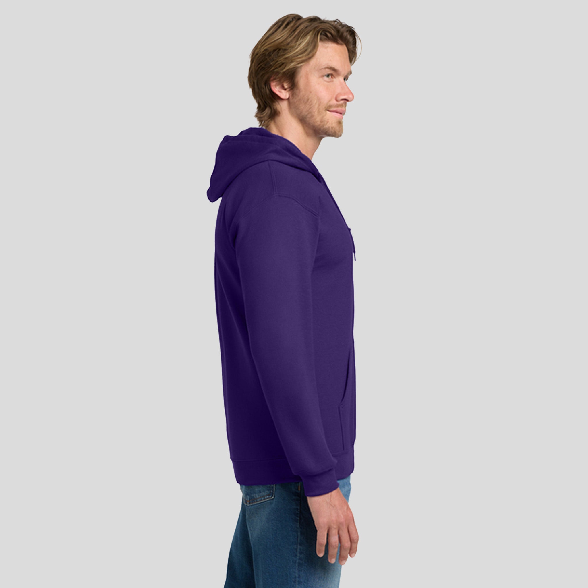 Heavy Blend™ Full-Zip Hooded Sweatshirt | Purple