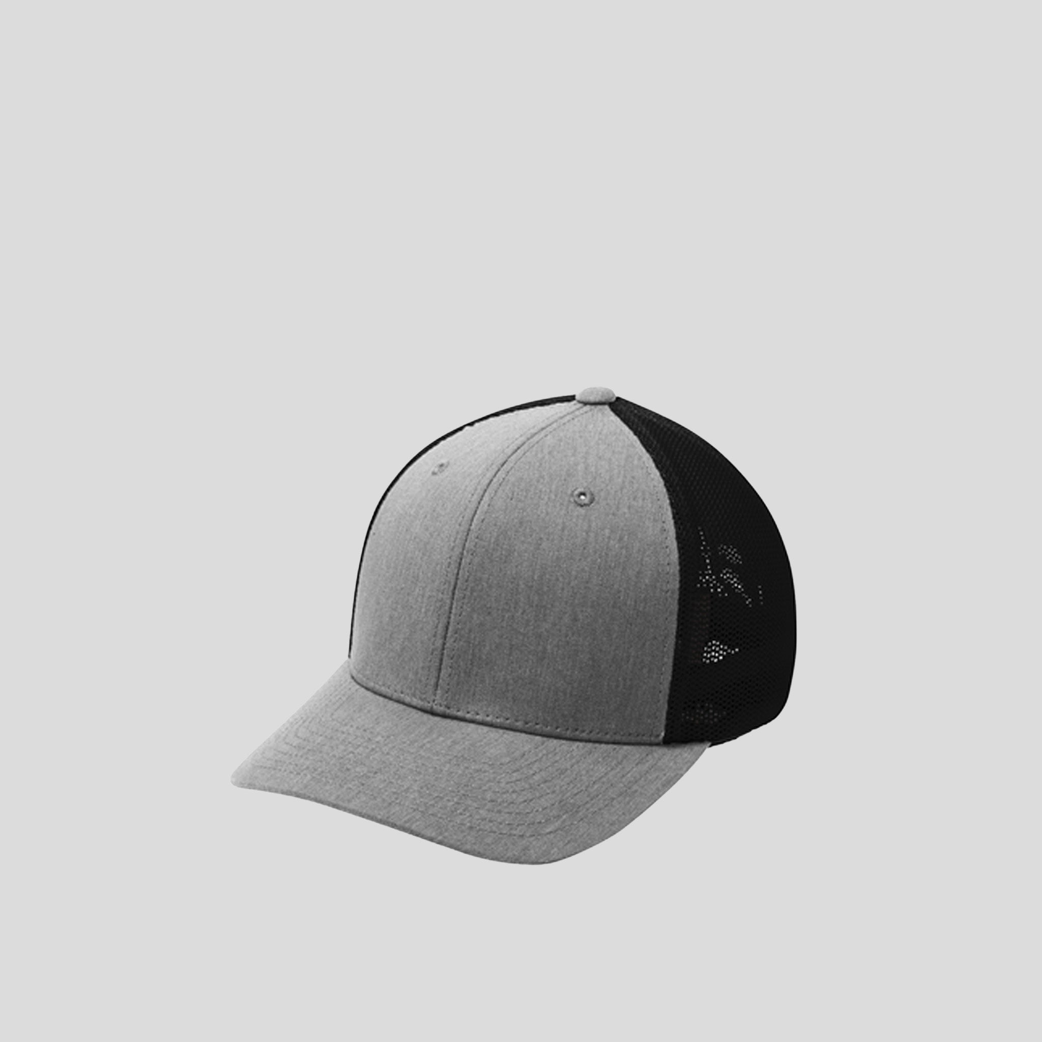 Flexfit® Mesh Back Cap | Heather Grey/Black