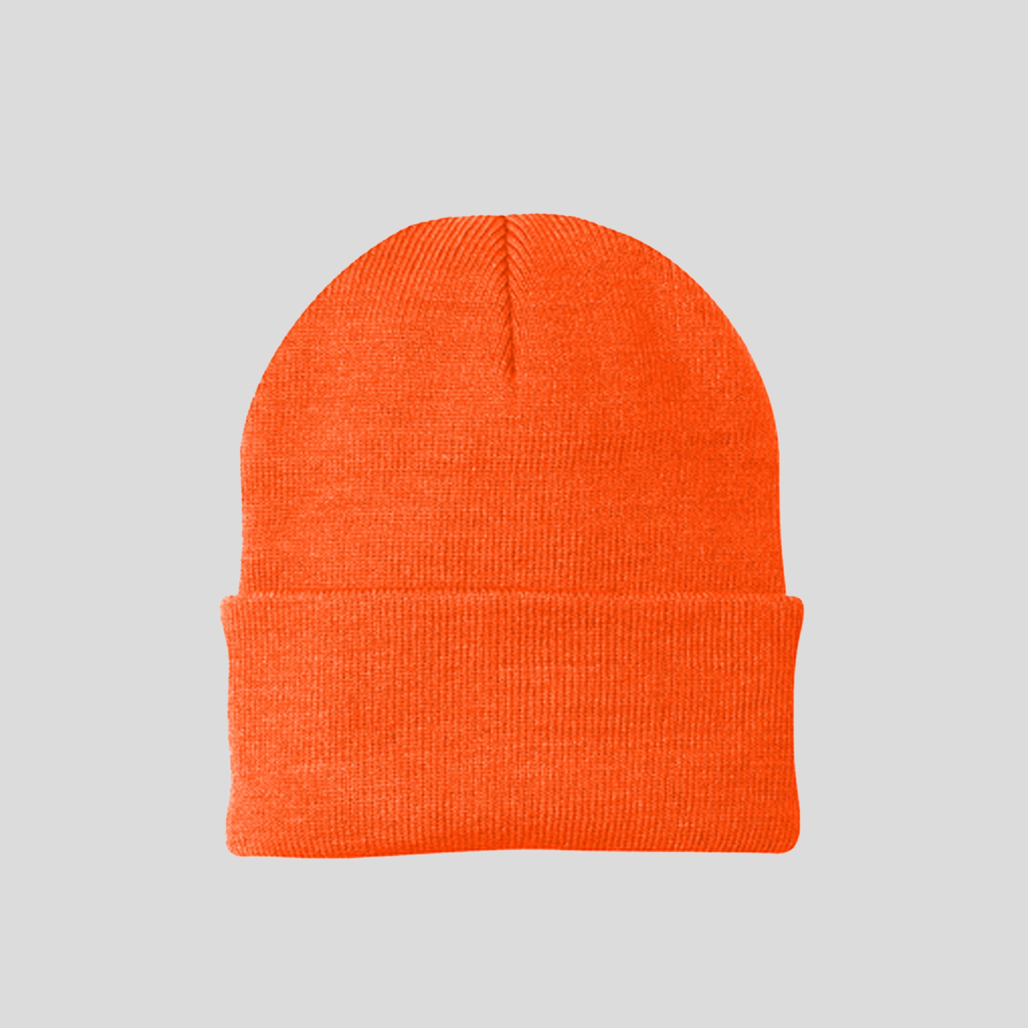 Knit Cap | Neon Orange