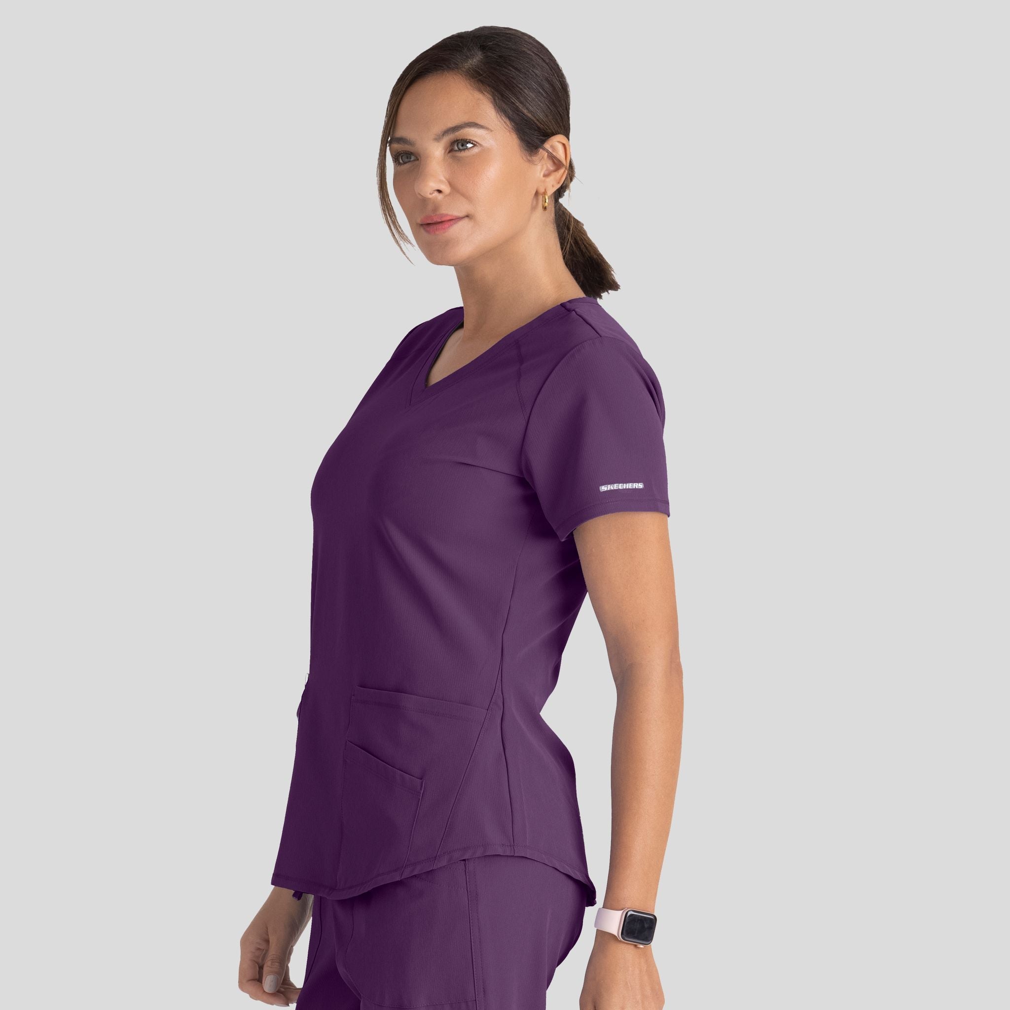 Breeze Scrub Top | Eggplant – Robert's Medical Uniforms