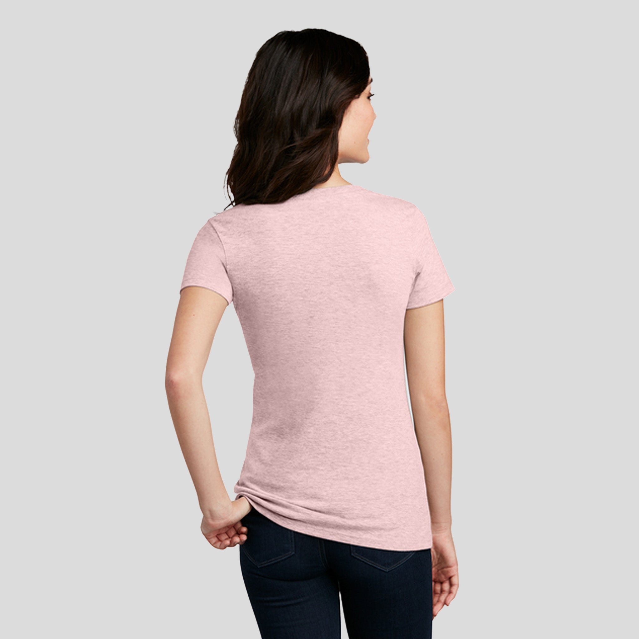 Women’s Perfect Blend® CVC V-Neck Tee | Heathered Lavender