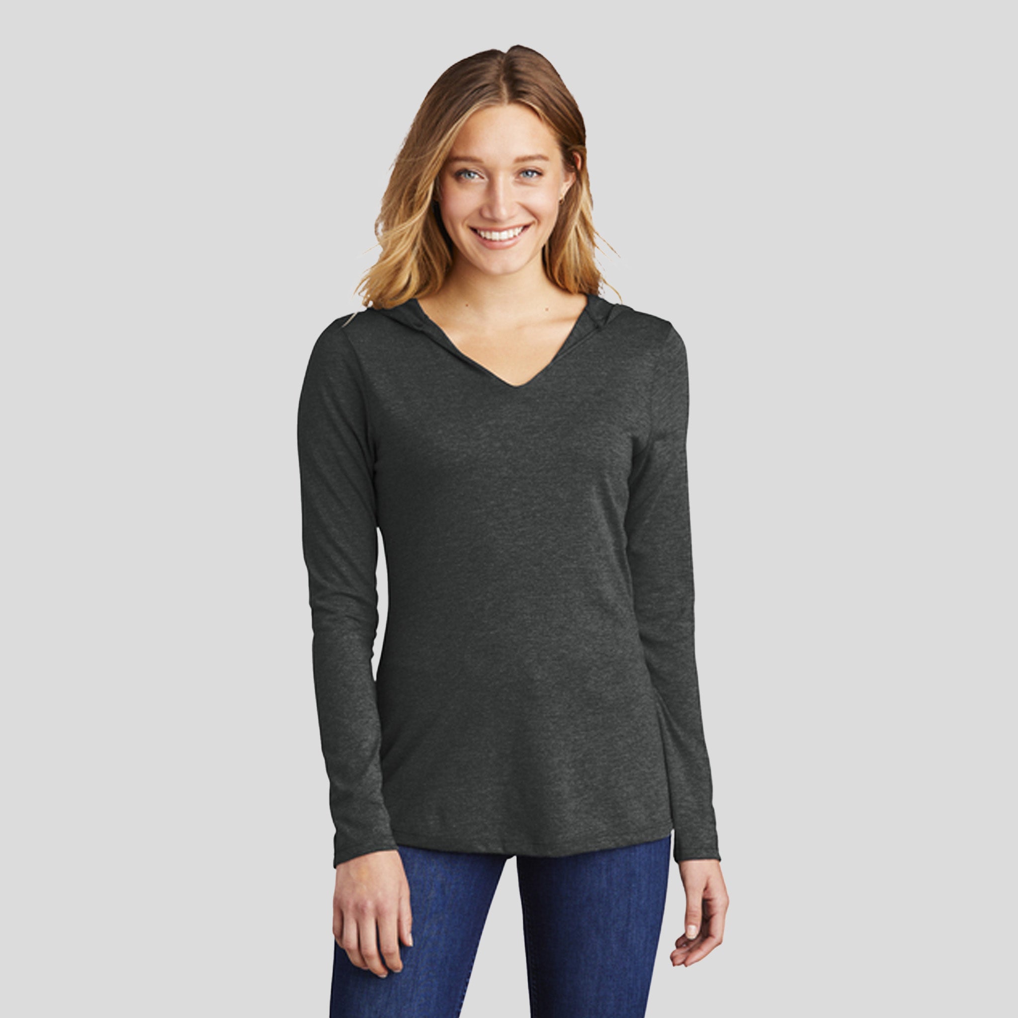 Women’s Perfect Tri ® Long Sleeve Hoodie | Black Frost