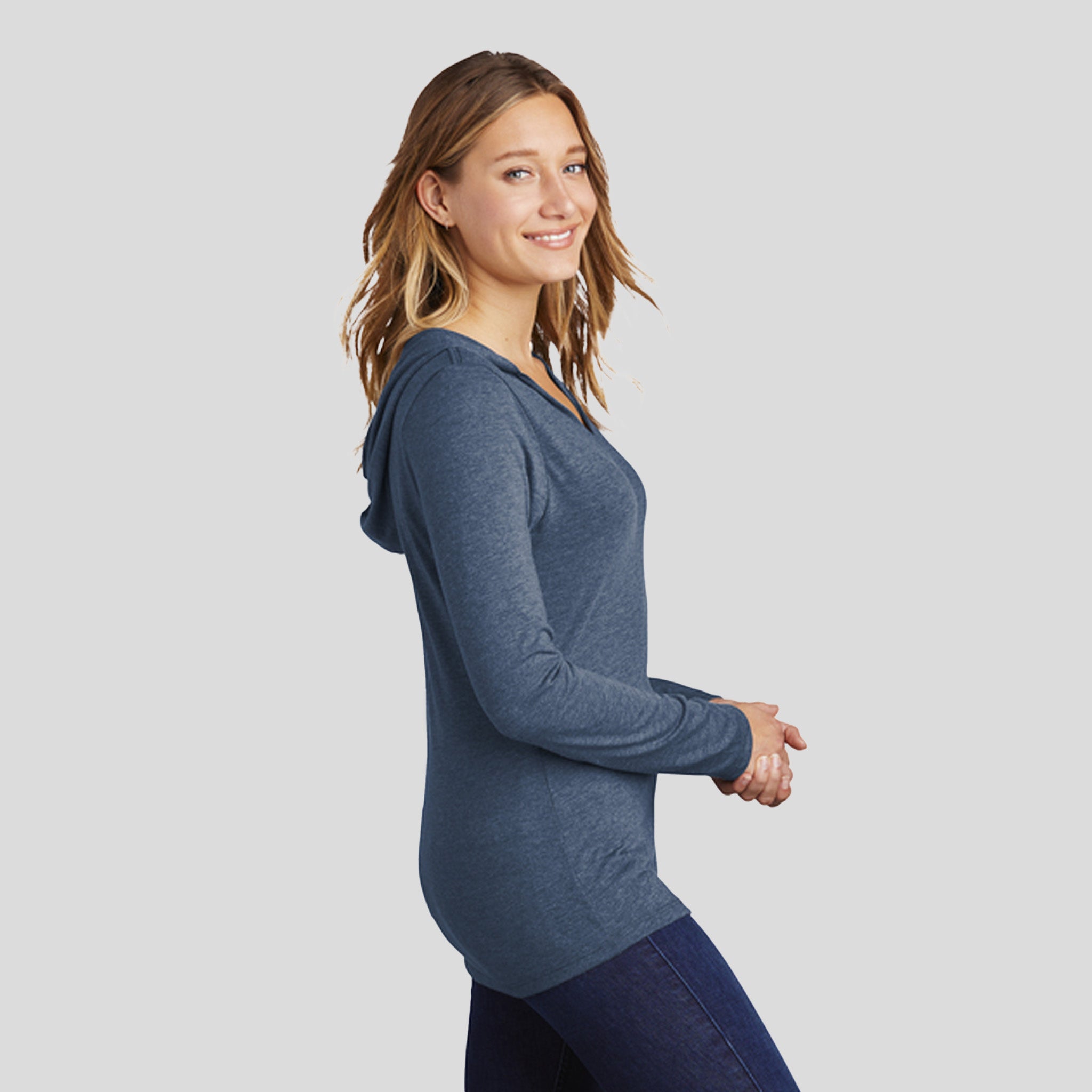 Women’s Perfect Tri ® Long Sleeve Hoodie | Navy Frost