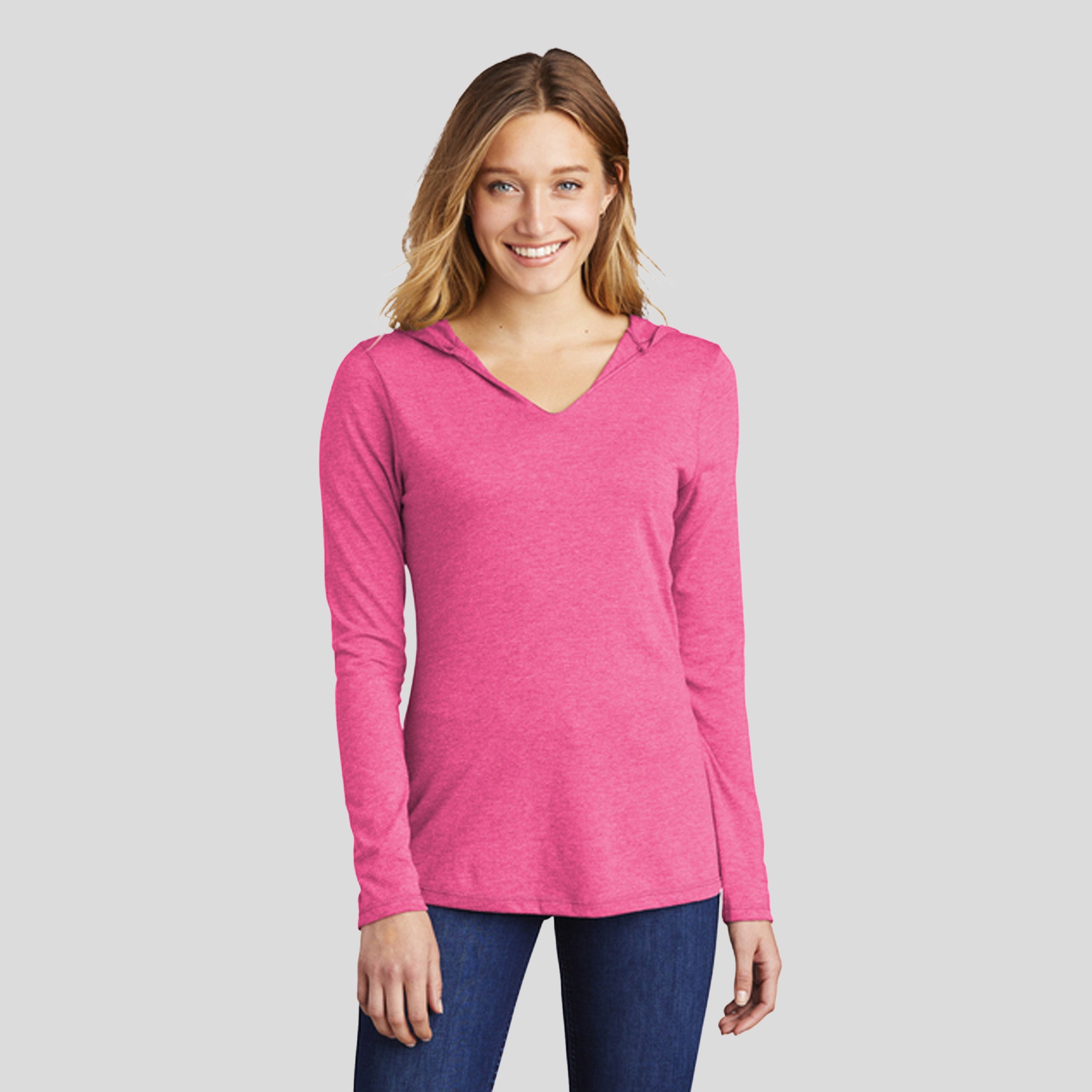 Women’s Perfect Tri ® Long Sleeve Hoodie | Fuchsia Frost