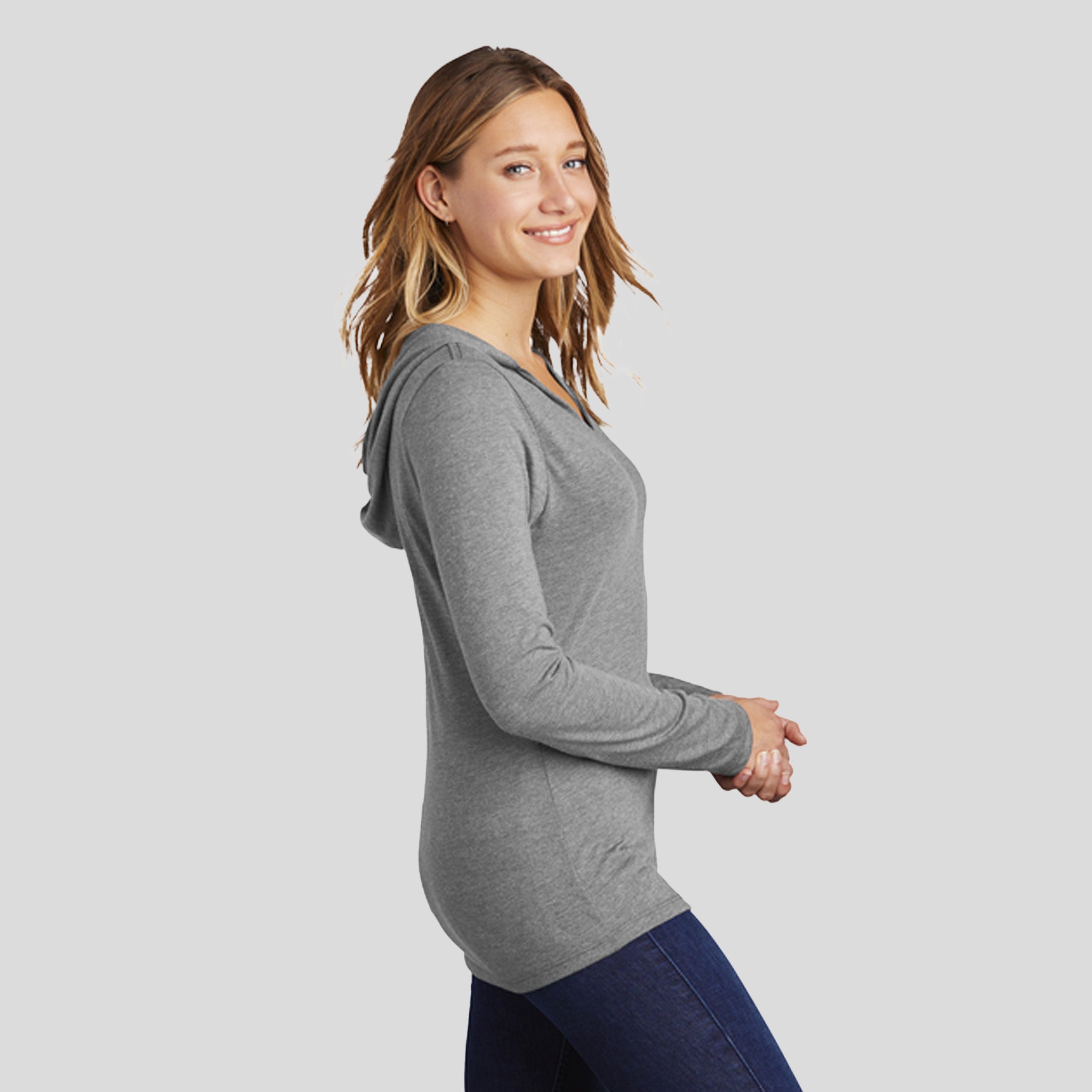 Women’s Perfect Tri ® Long Sleeve Hoodie | Grey Frost