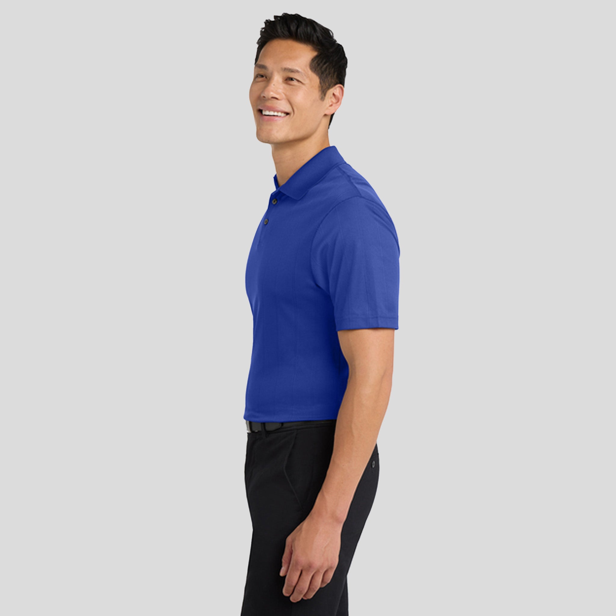 Performance Fine Jacquard Polo | Hyper Blue
