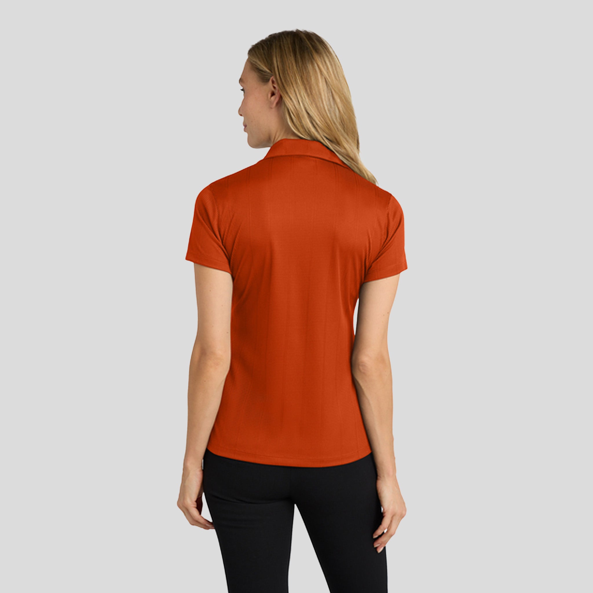 Women's Performance Fine Jacquard Polo | Autumn Orange