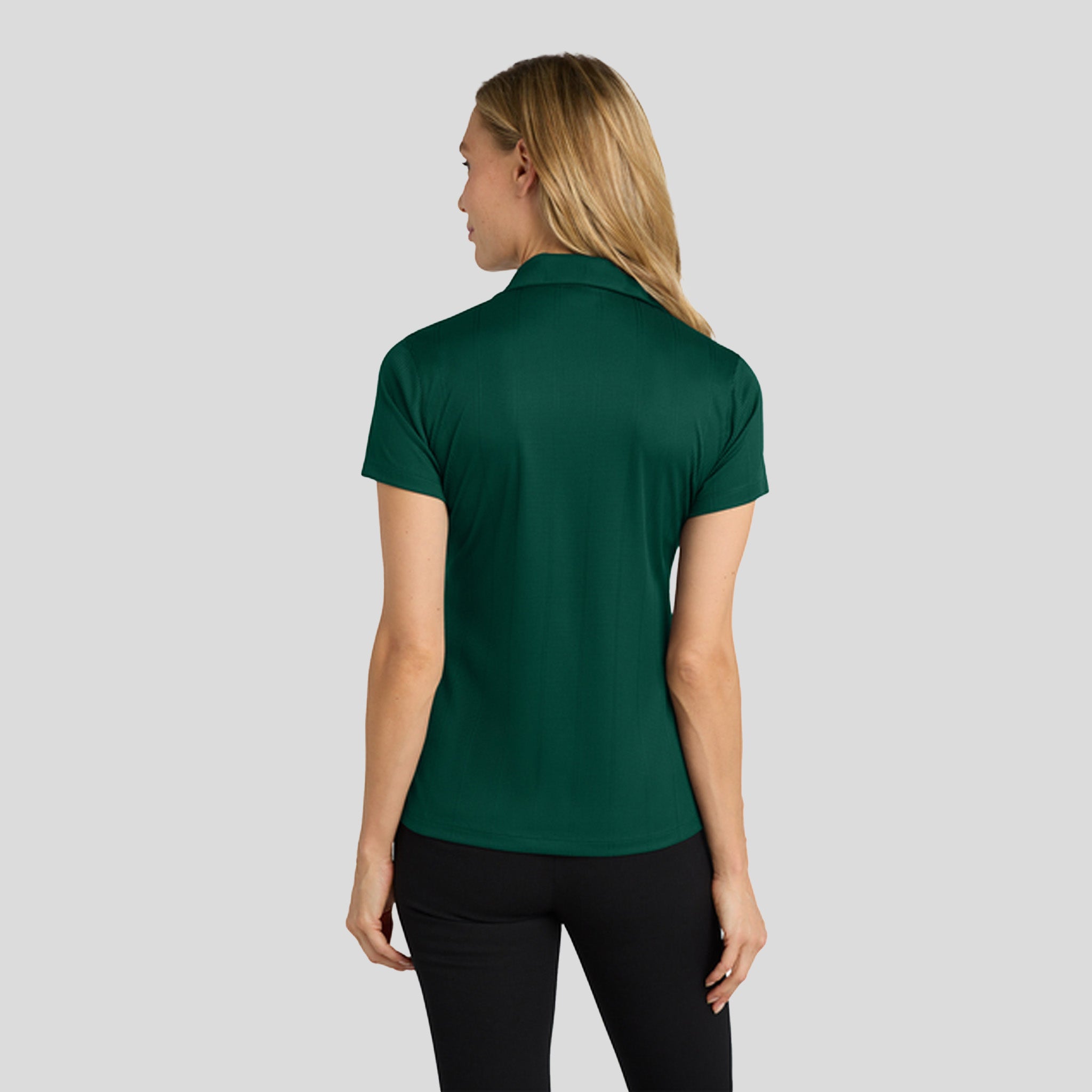 Women's Performance Fine Jacquard Polo | Green Glen