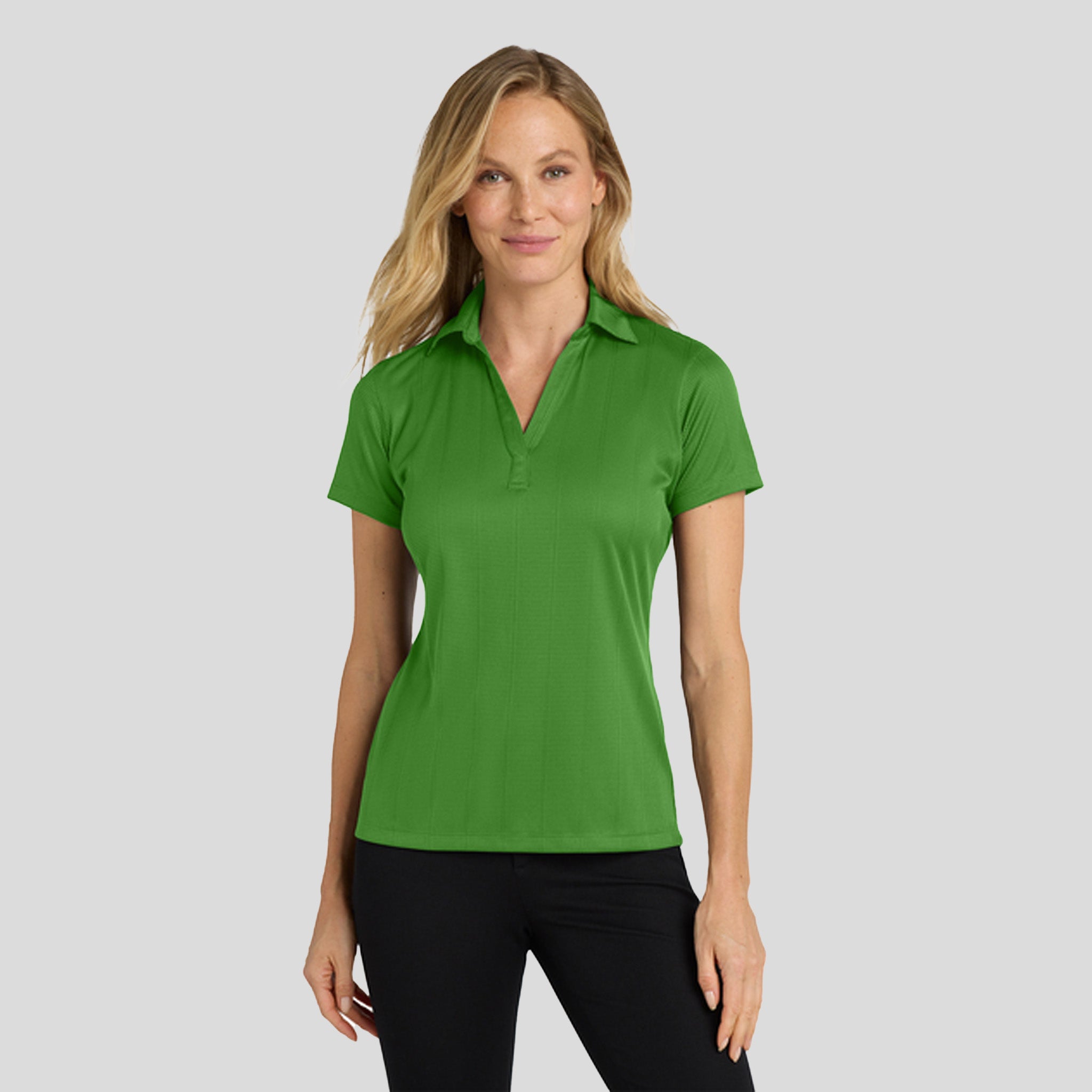 Women's Performance Fine Jacquard Polo | Vine Green
