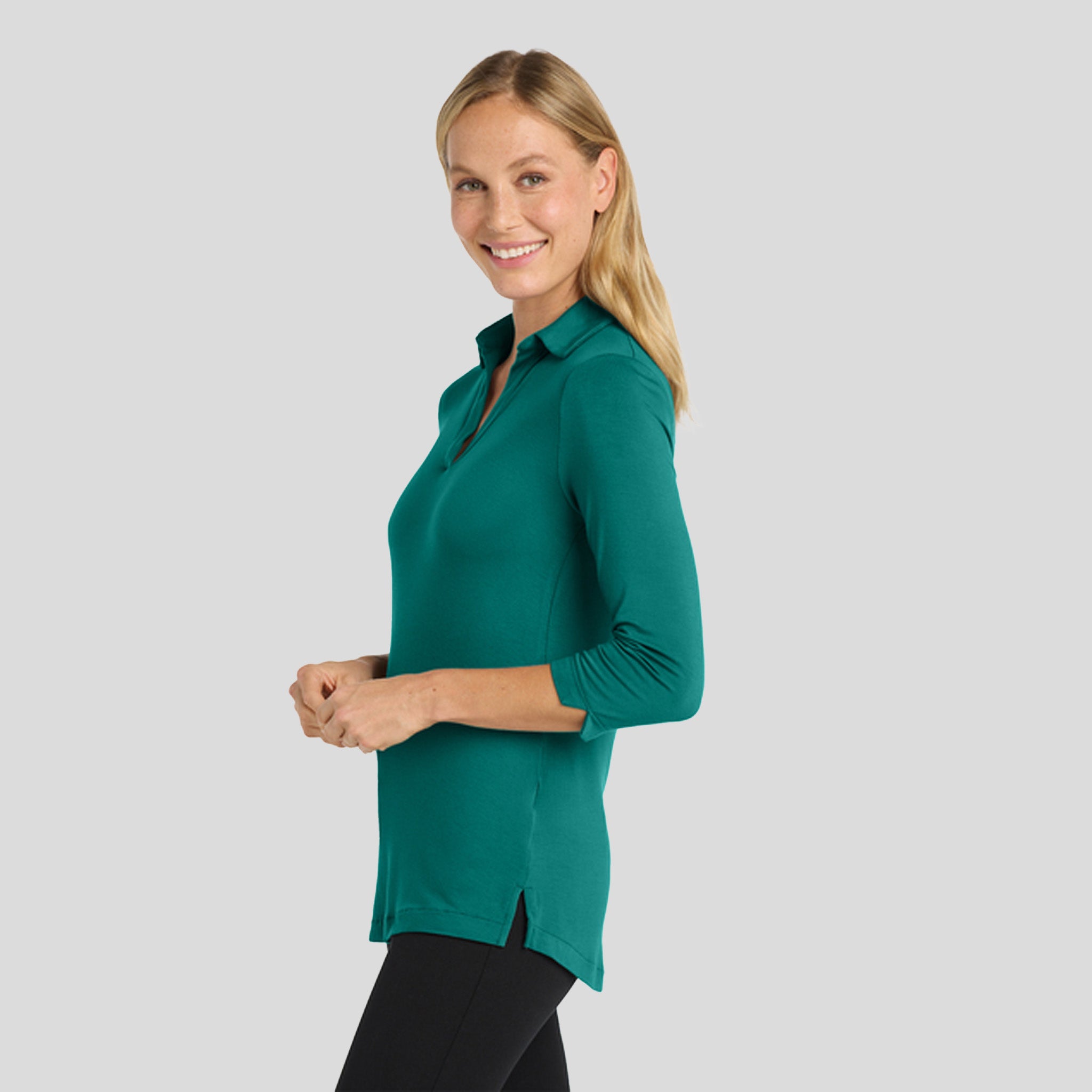 Women's Luxe Knit Tunic | Teal Green