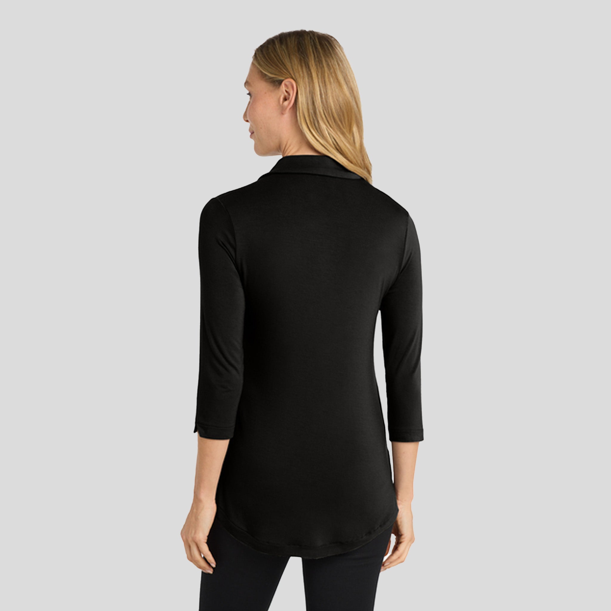 Women's Luxe Knit Tunic | Deep Black