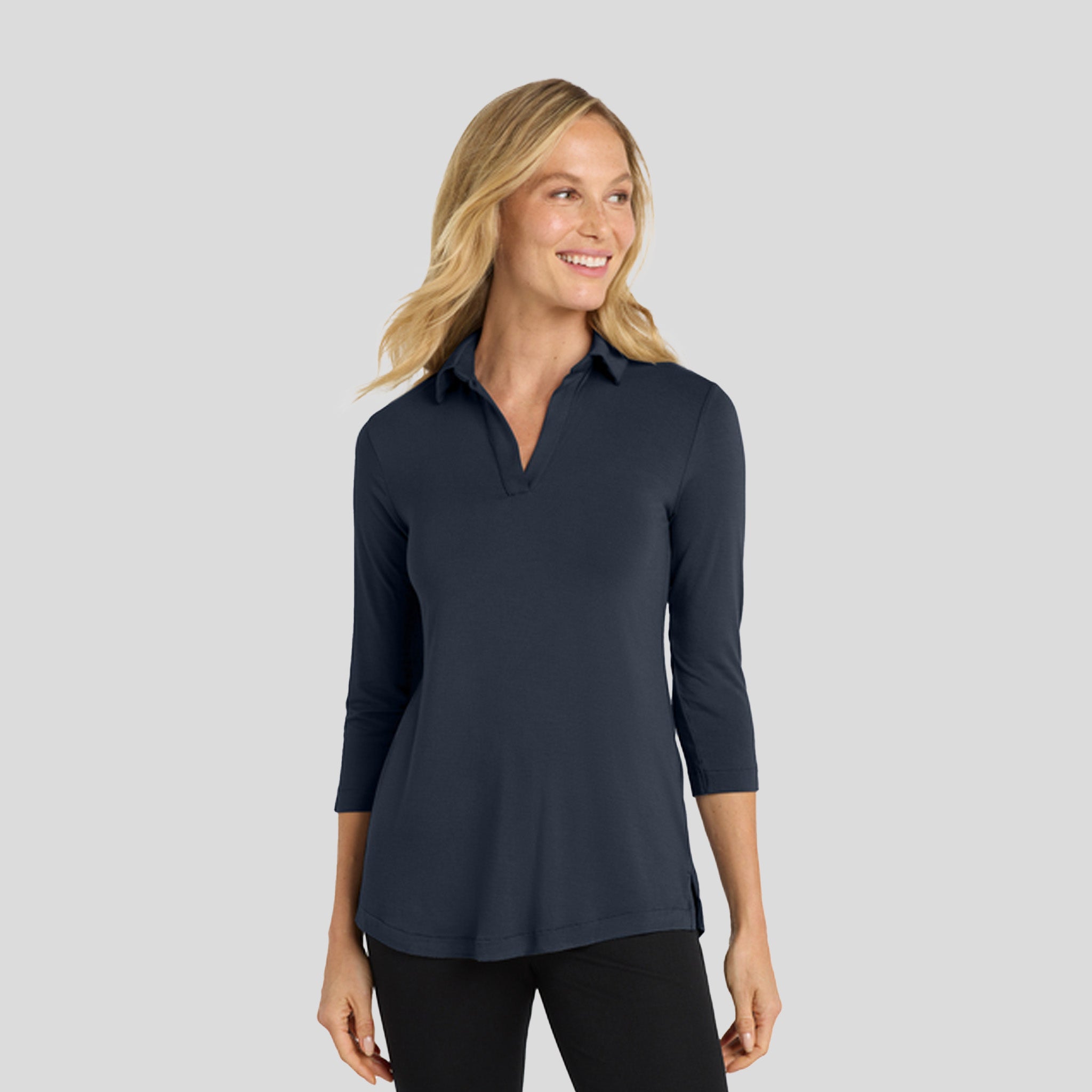 Women's Luxe Knit Tunic | River Blue Navy