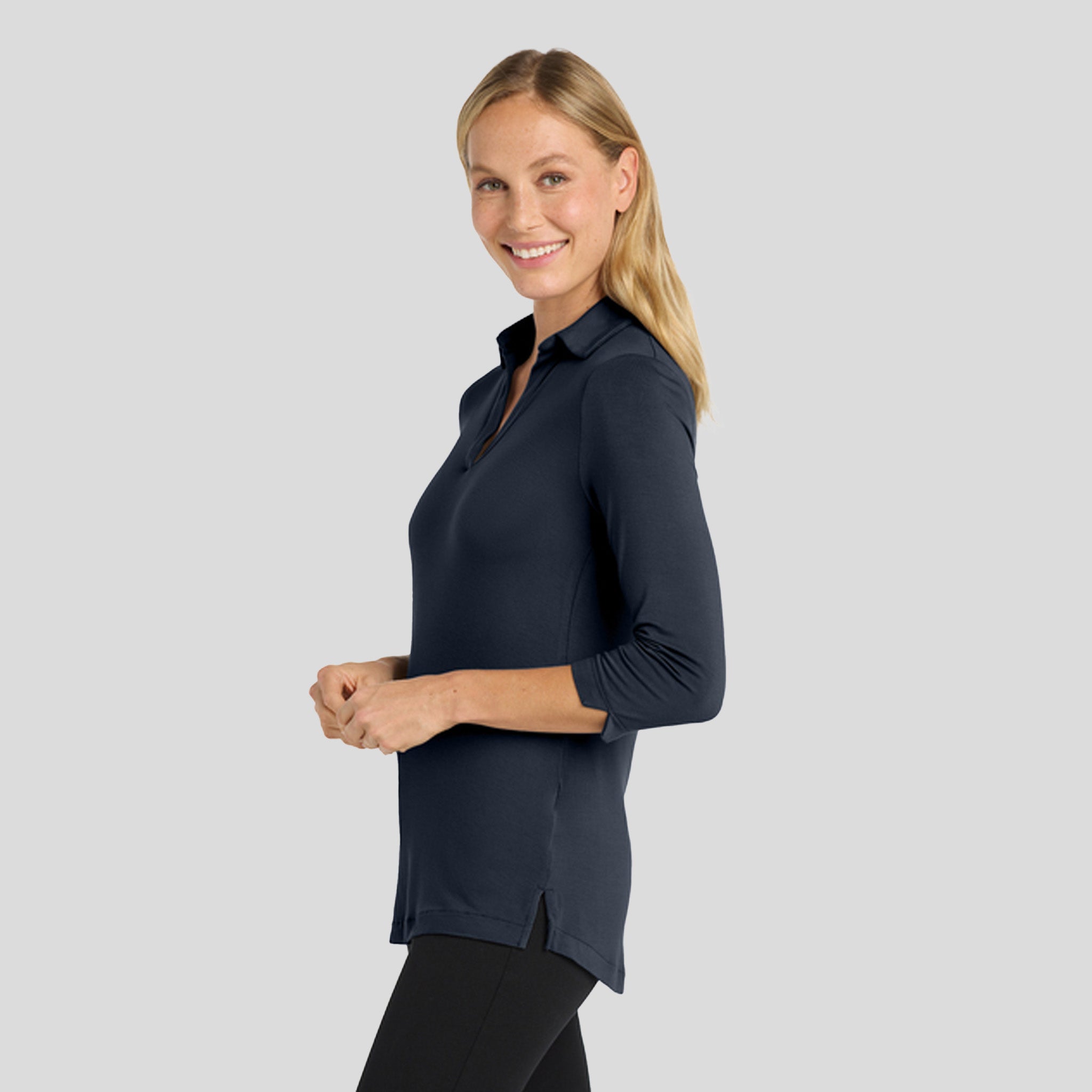 Women's Luxe Knit Tunic | River Blue Navy