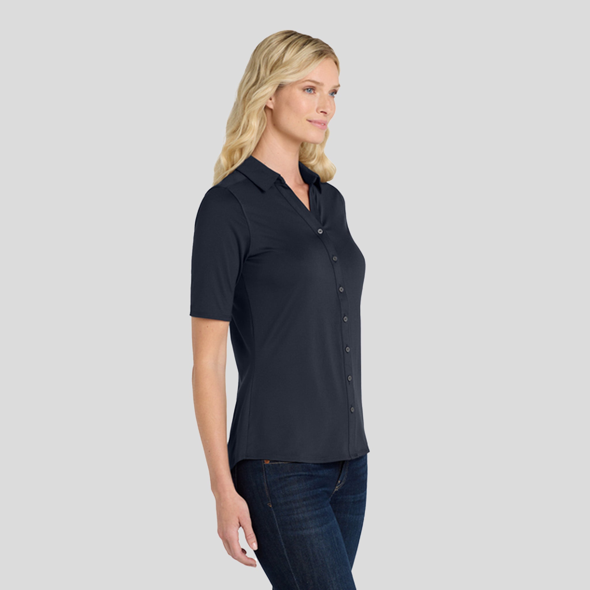 Women's City Stretch Top | River Blue Navy