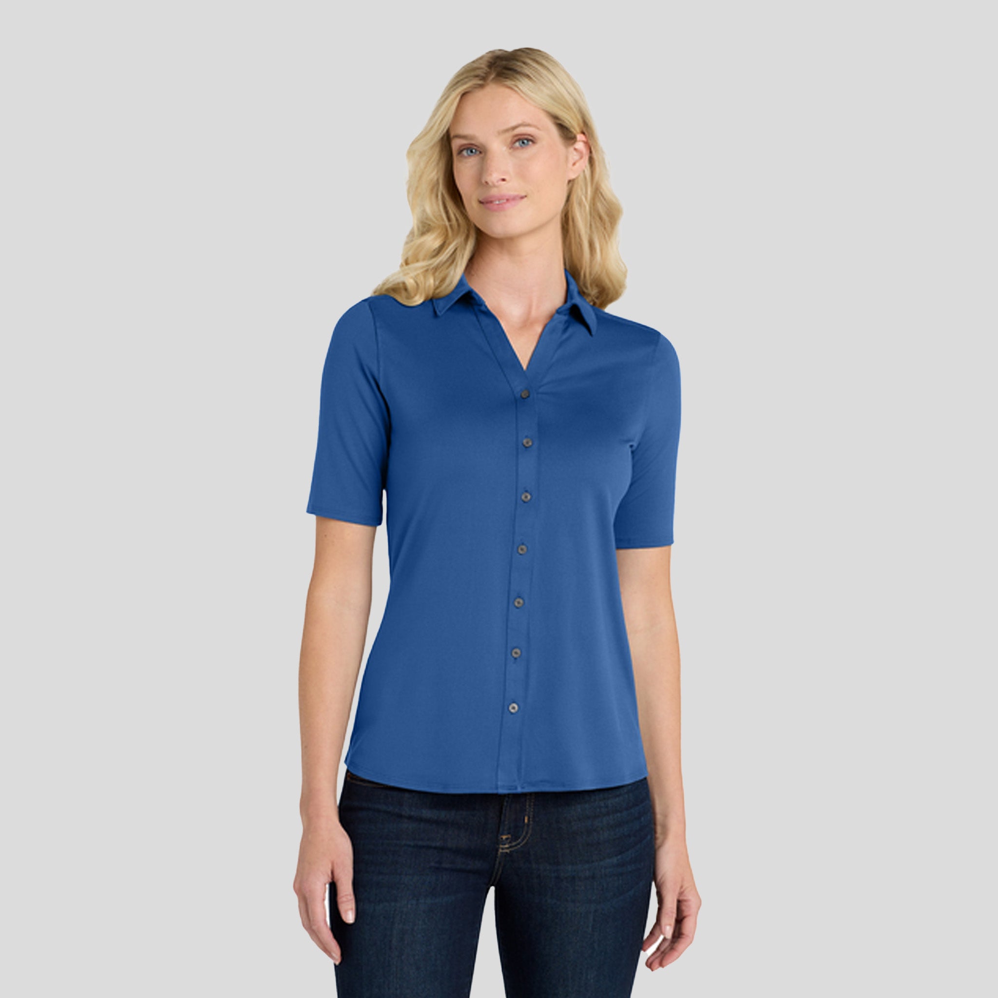 Women's City Stretch Top | True Blue
