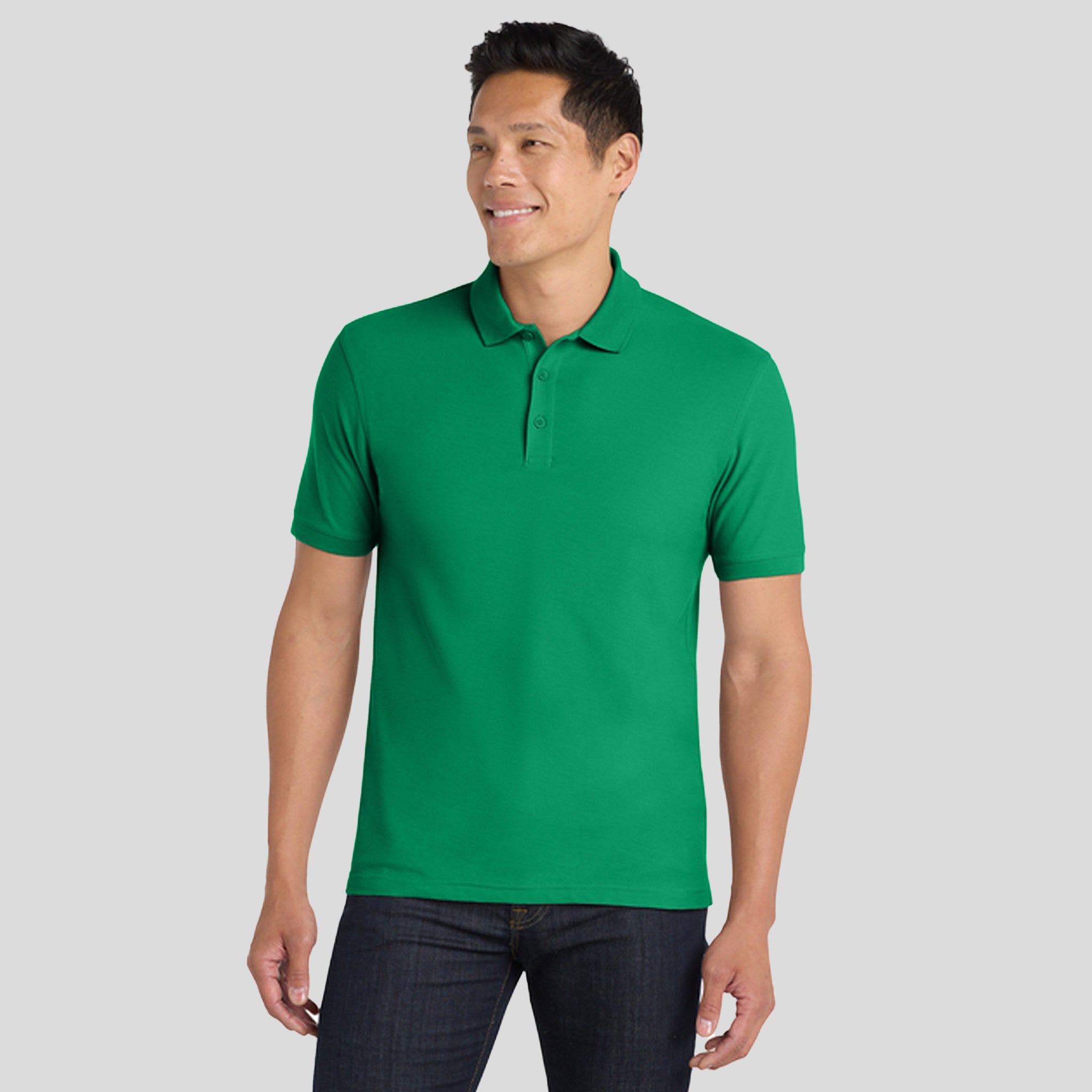 Men's Core Classic Pique Polo | Bright Kelly Green