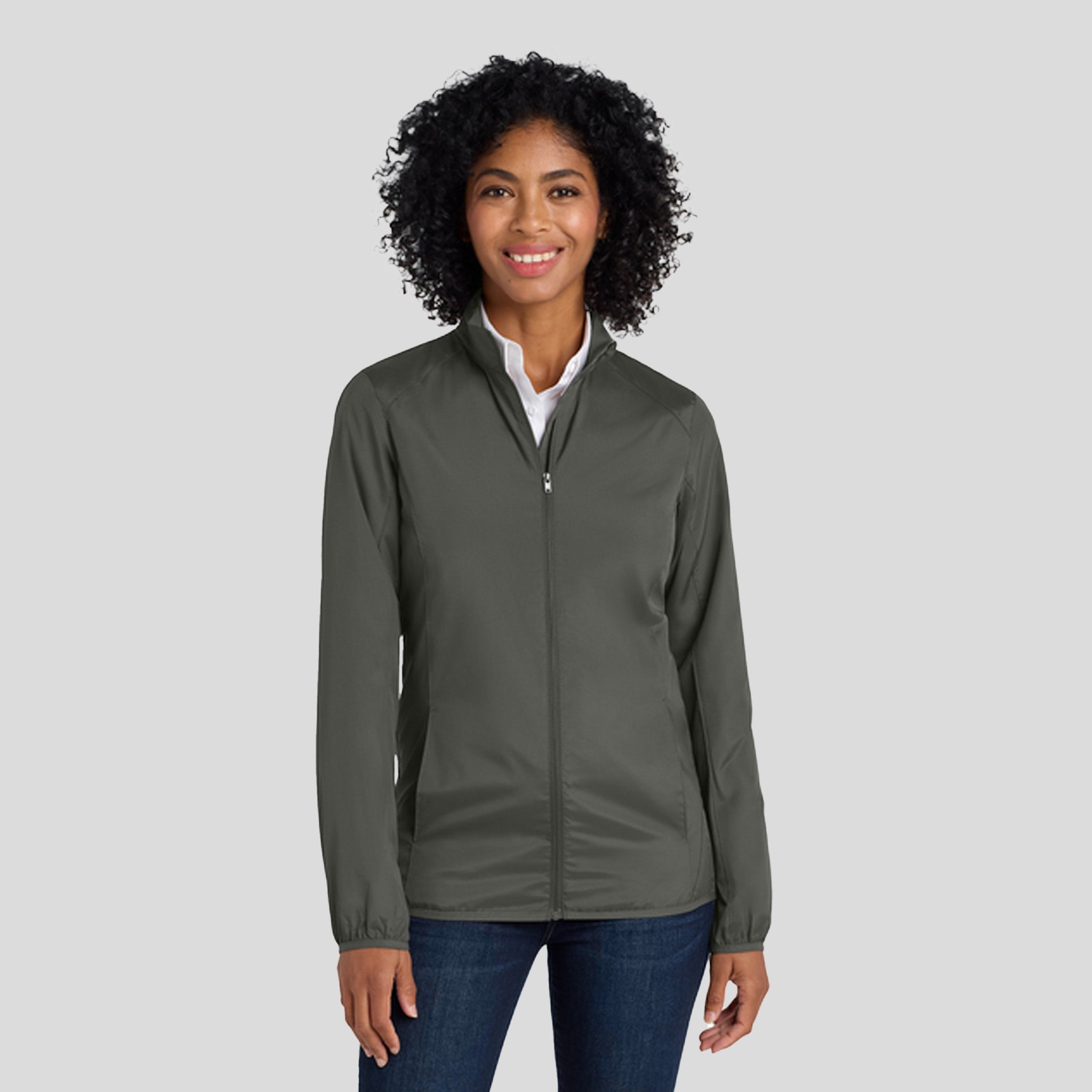 Women's Zephyr Full-Zip Jacket | Grey Steel