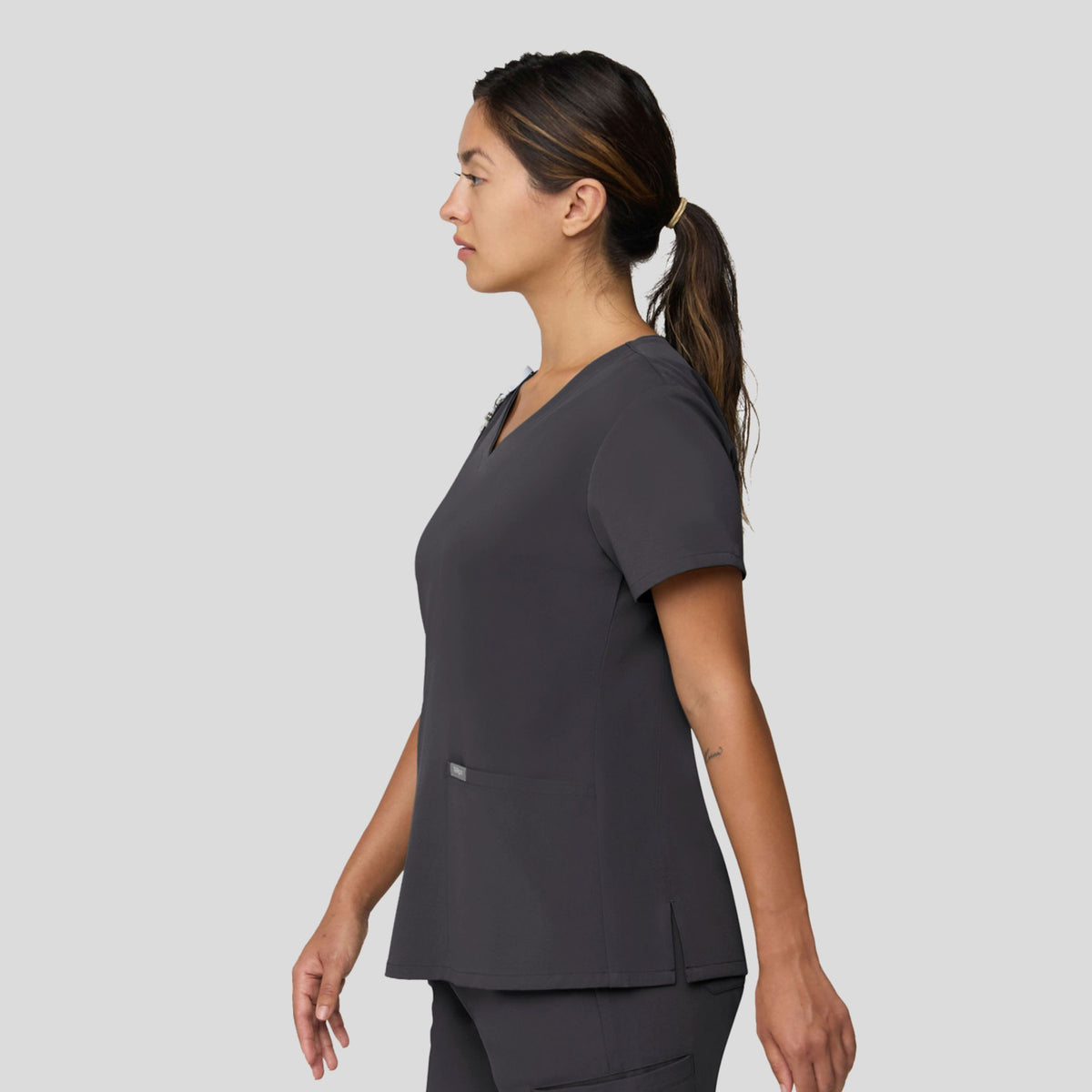 Tempo Women's V-Neck Top | Pewter