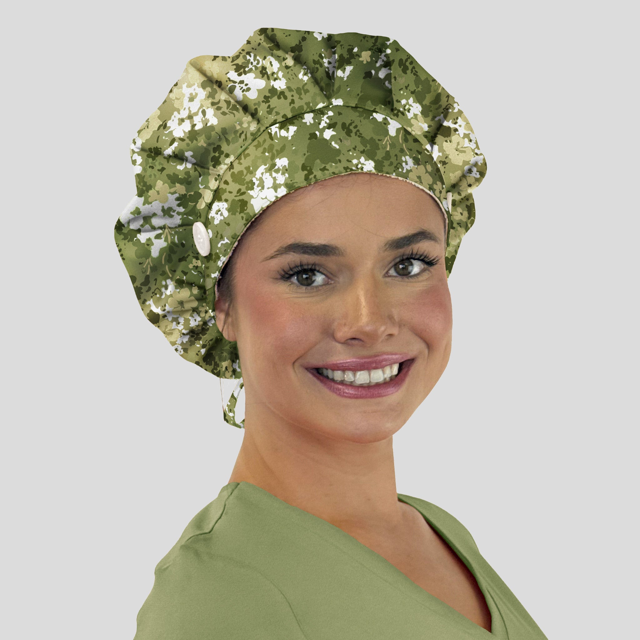 Bouffant Scrub Cap | Splatter Posies