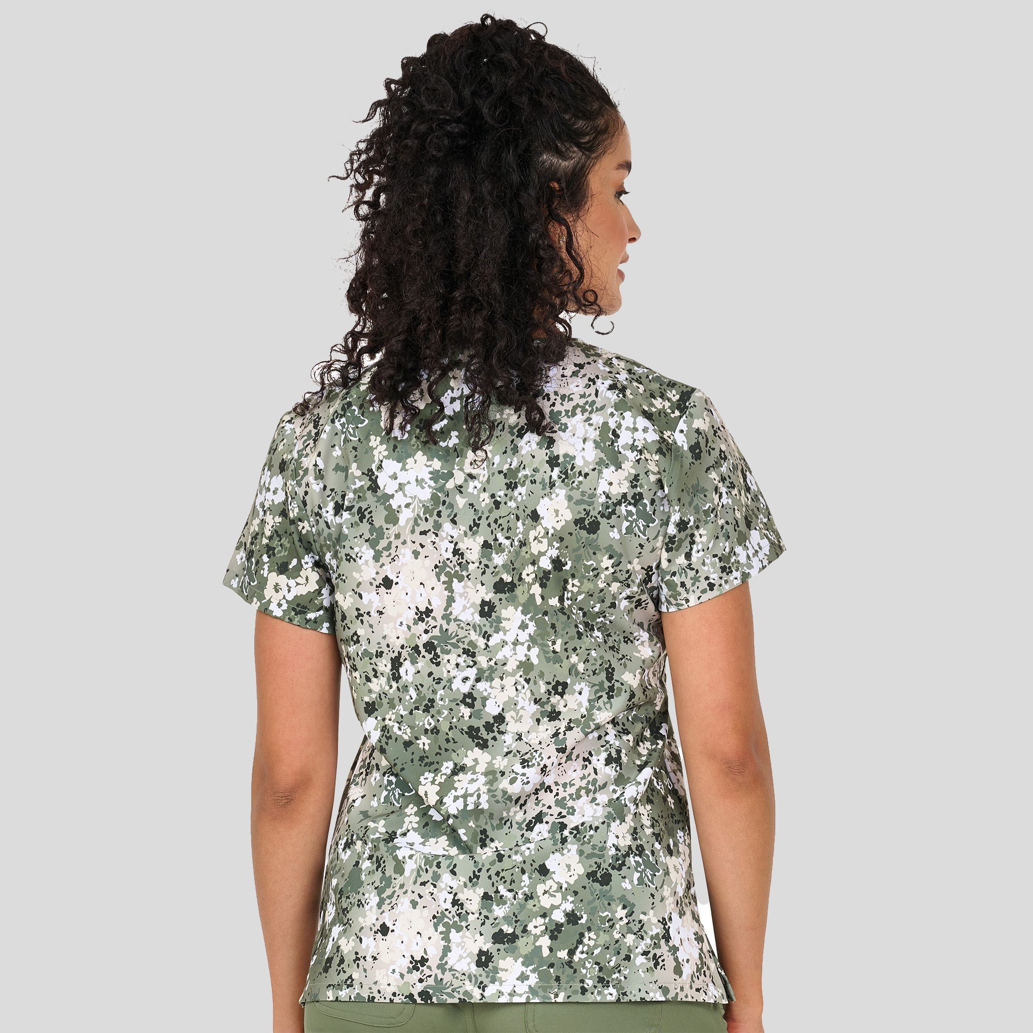 Audrey Print Top | Splatter Posies