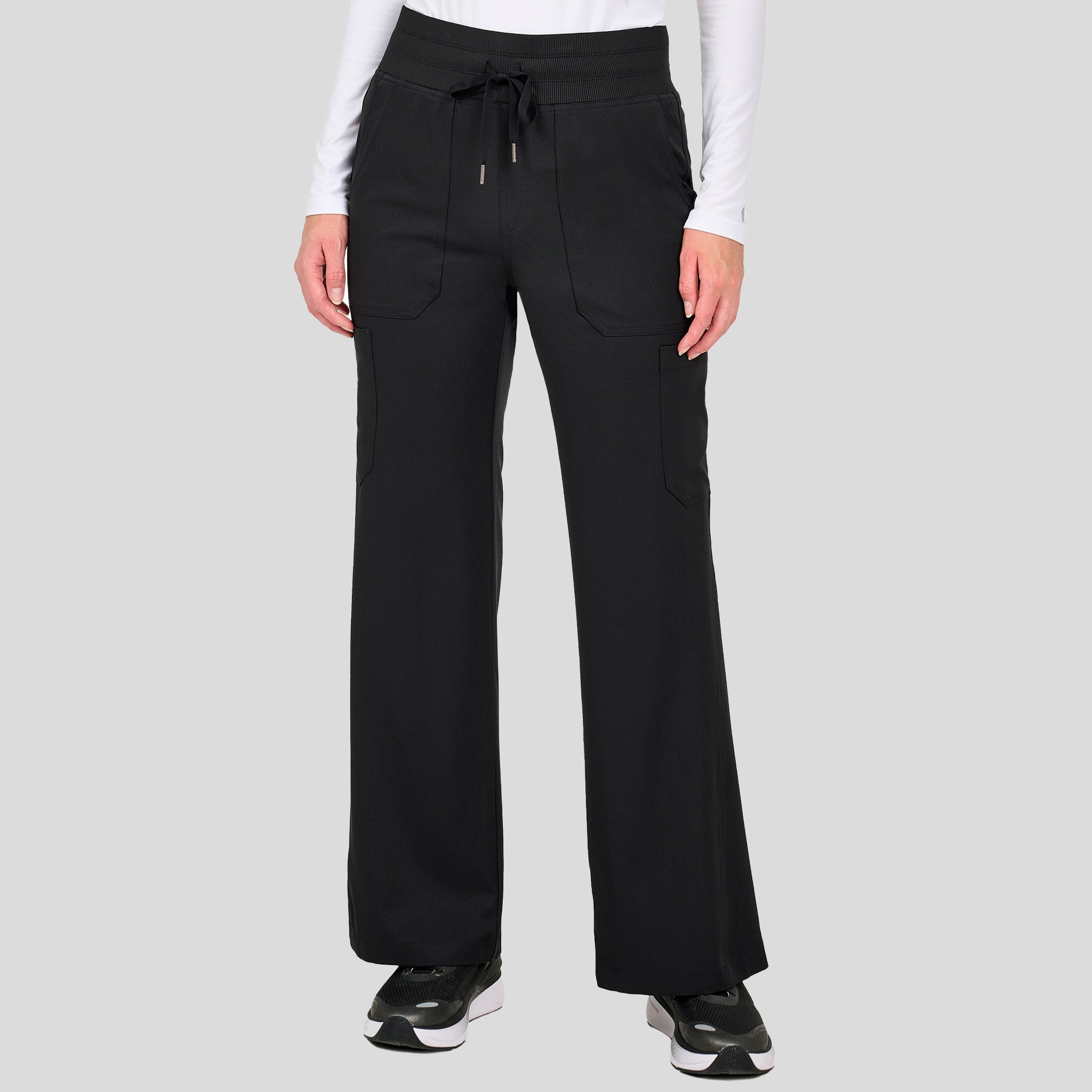 Avery Wide-Leg Pant | Black – Robert's Medical Uniforms