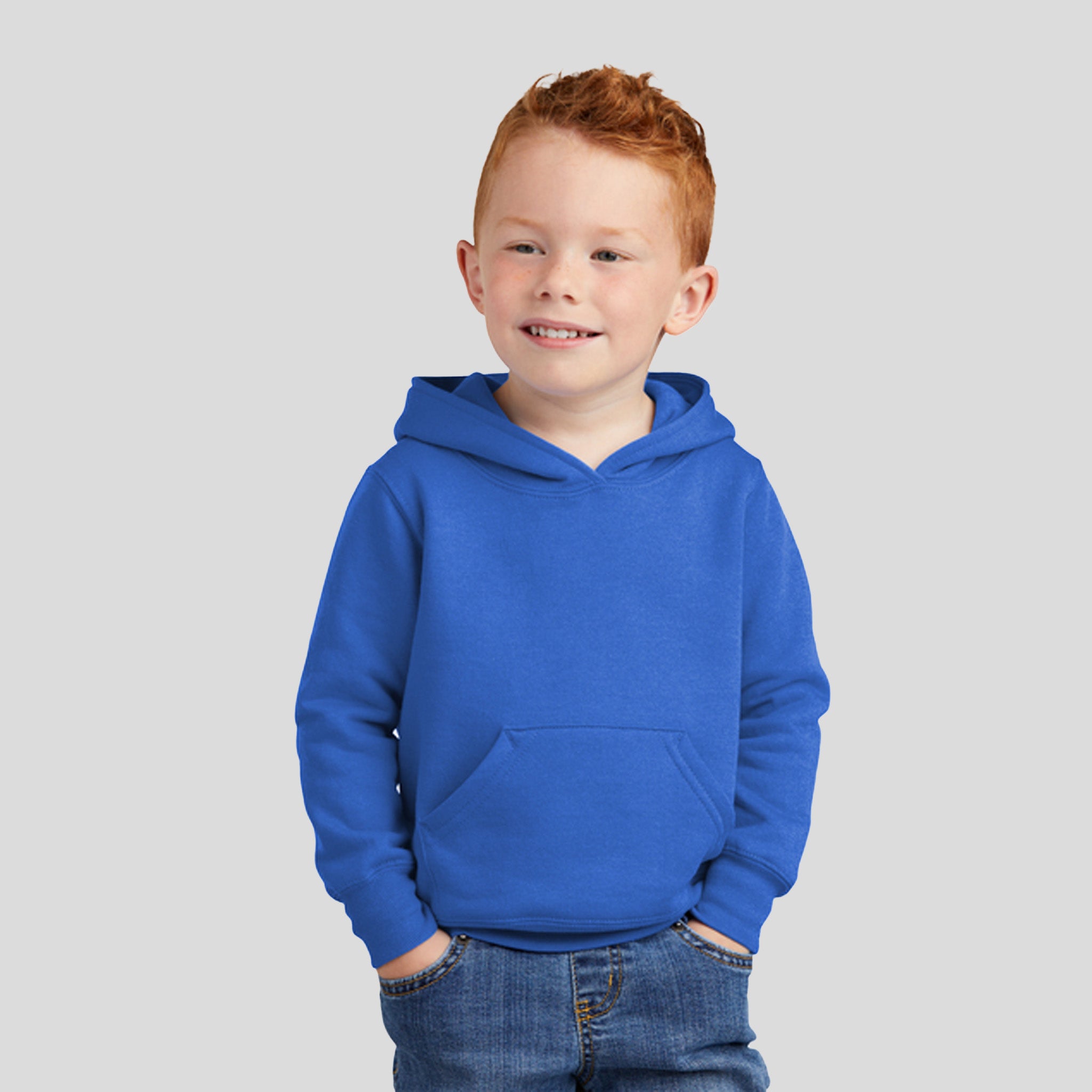 Toddler Core Fleece Pullover Hooded Sweatshirt | Royal